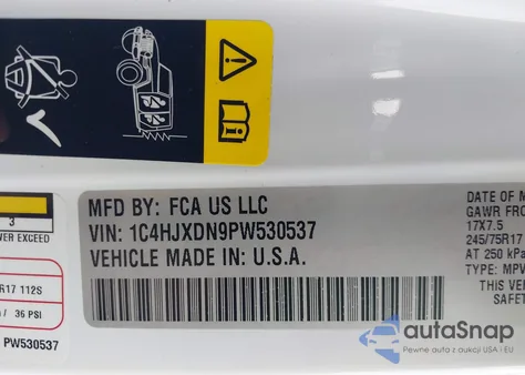 2023 Jeep Wrangler 4-Door Sport 4X4 из США, поврежденный, VIN 1C4HJXDN9PW530537